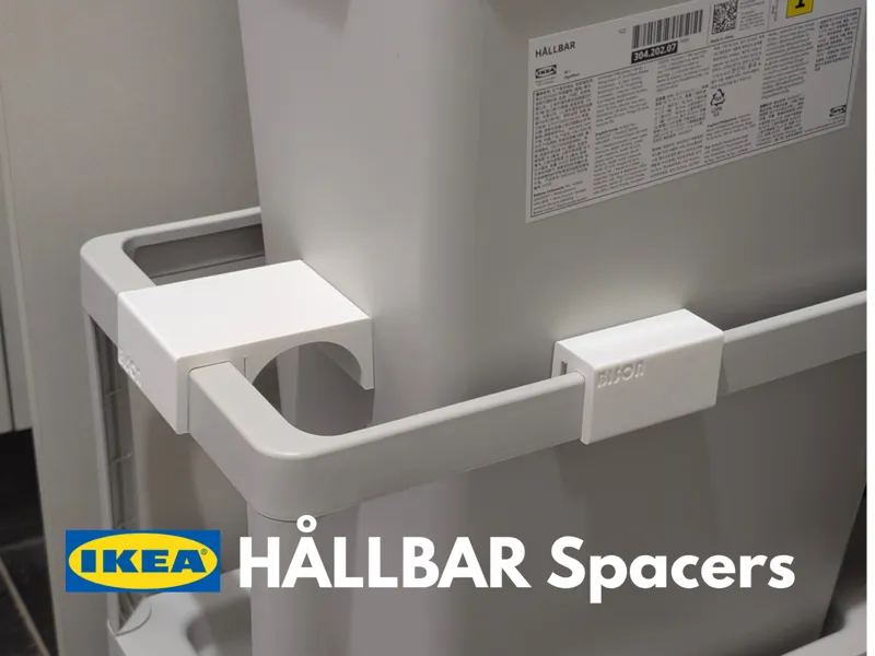 IKEA Hallbar Bin Positioning Spacers–Stop Sliding
