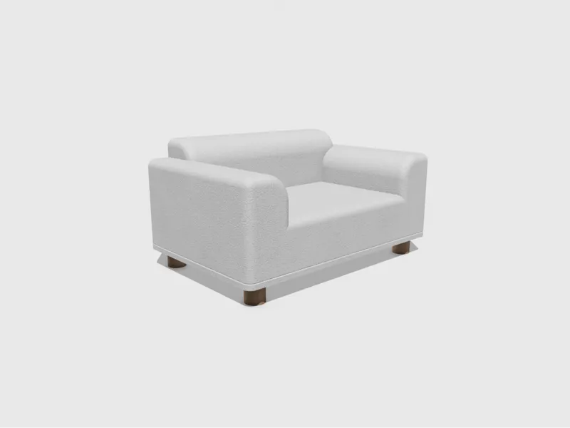 Miniature love sofa for doll house