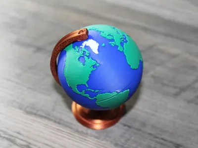 Mini Desktop Earth Globe by Franken 3D MakerWorld: Download Free 3D Models