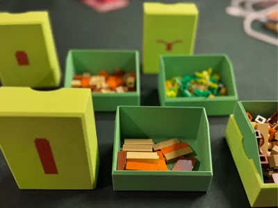 Monkey Palace Token Trays and Card Mat