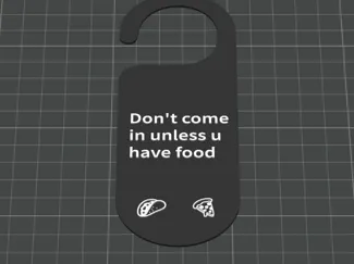 Funny food sign