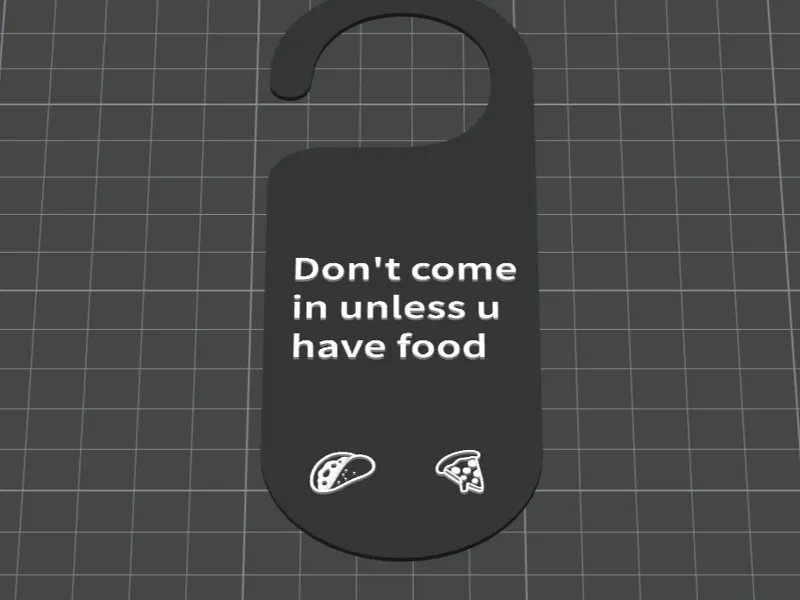 Funny food sign