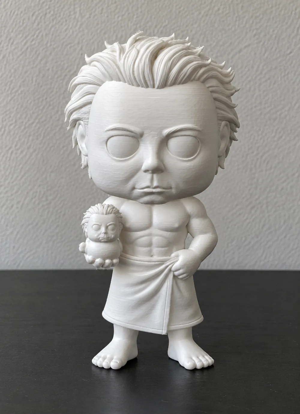 Michael Myers Bathtime Chibi - Free 3D Print Model - MakerWorld