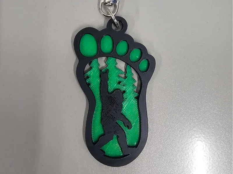 Bigfoot Keychain