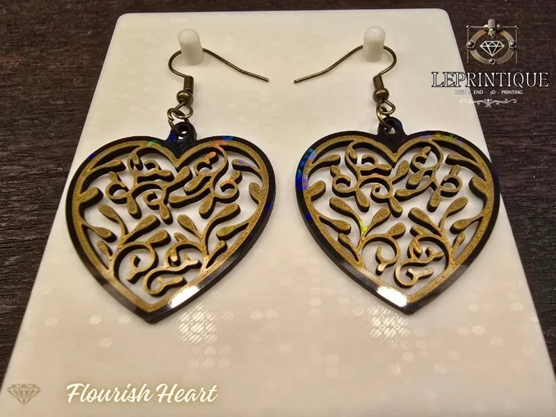 Flourish Heart – Herz-Ohrringe elegant