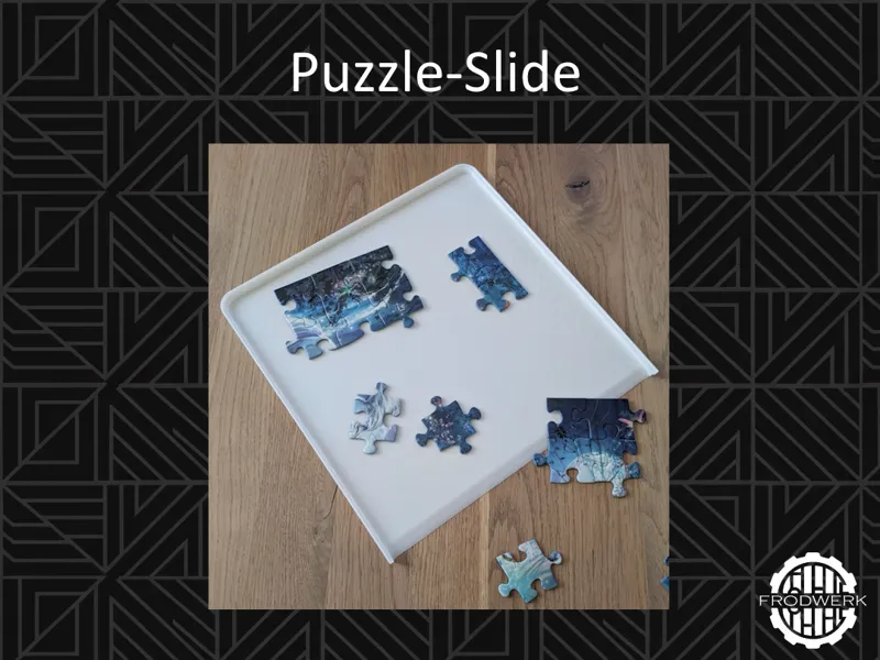 Puzzle-Slide: Tablet mit Rampe