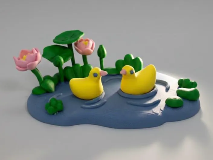 Duck ornament desk