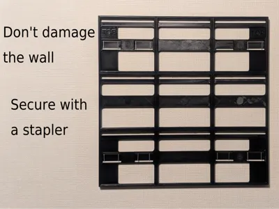 WORBY that won't damage your walls!!! Secure it to the wall with a stapler