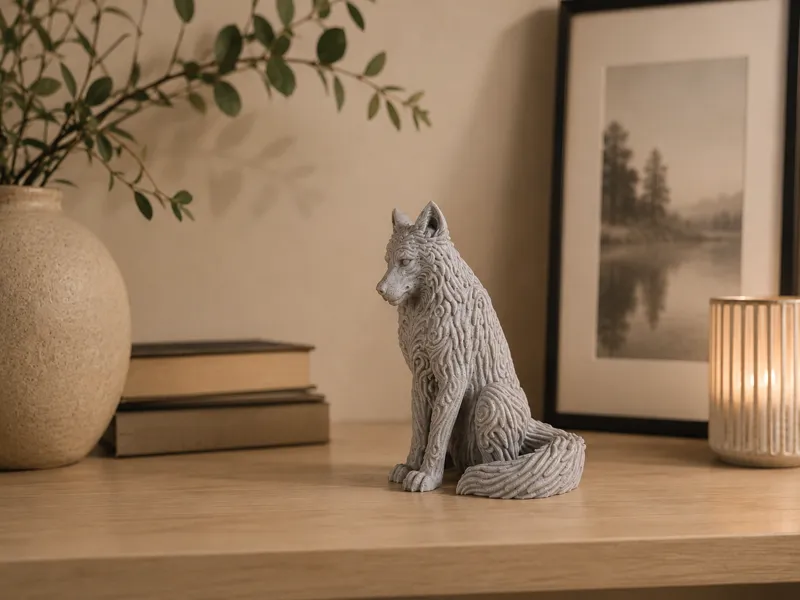 Wolf decoration 