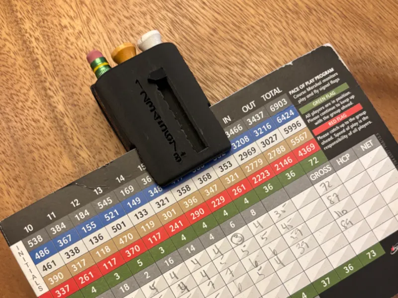 Golf Scorecard Caddy – 4-in-1 Golf Bag Clip
