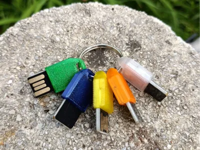 USB mini LED-Light Keychain