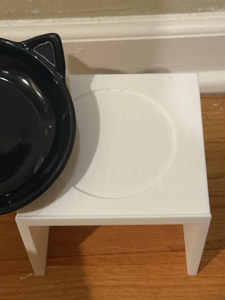Cat Food Riser Cat Bowl Riser - Free 3D Print Model - MakerWorld
