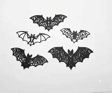 Cuadro decorativo en 3D: Filigree Bat Wall Art — vista de referencia 3