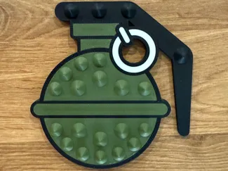 Snowboard Stomp Grenade Style with Round Grips