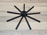 Présentoir rotatif 9 bras pour porte-clés — photo 2