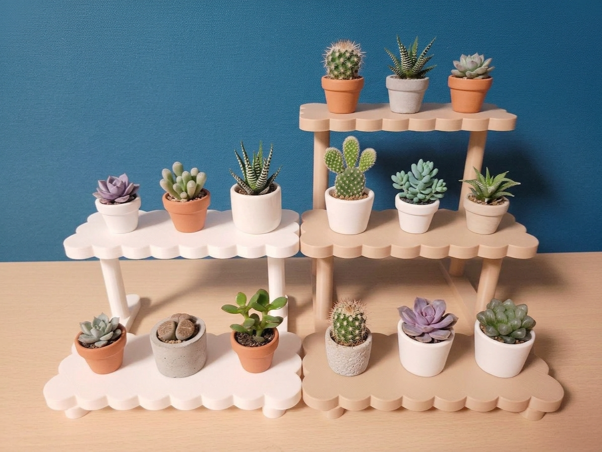 Parametric Cloud Display Shelf