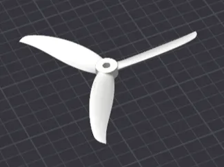 5136桨叶模型 5英寸桨叶 建模使用