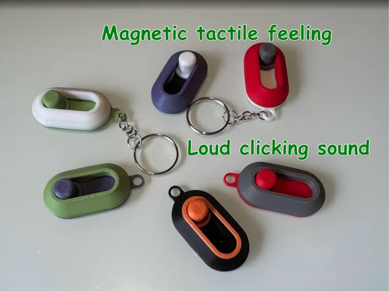 Toggle keychain fidget