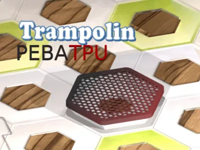 Trampoline for a marble run