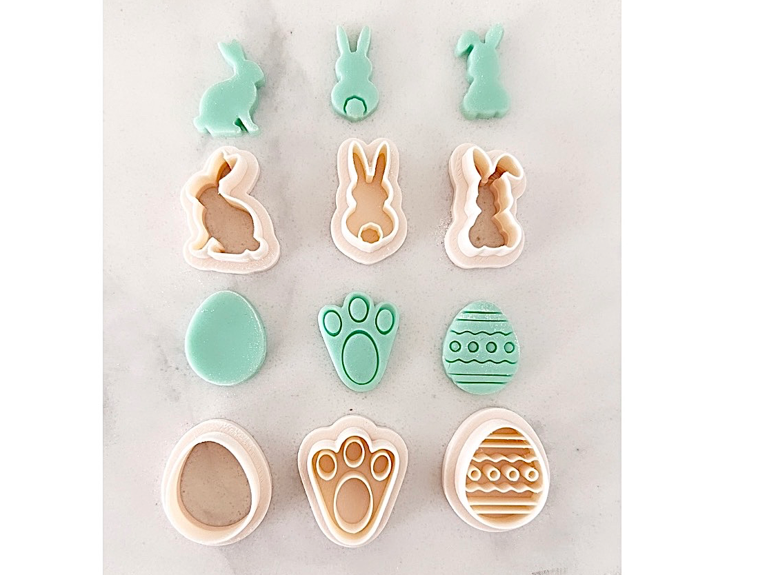 Easter Designs polymer clay cutter