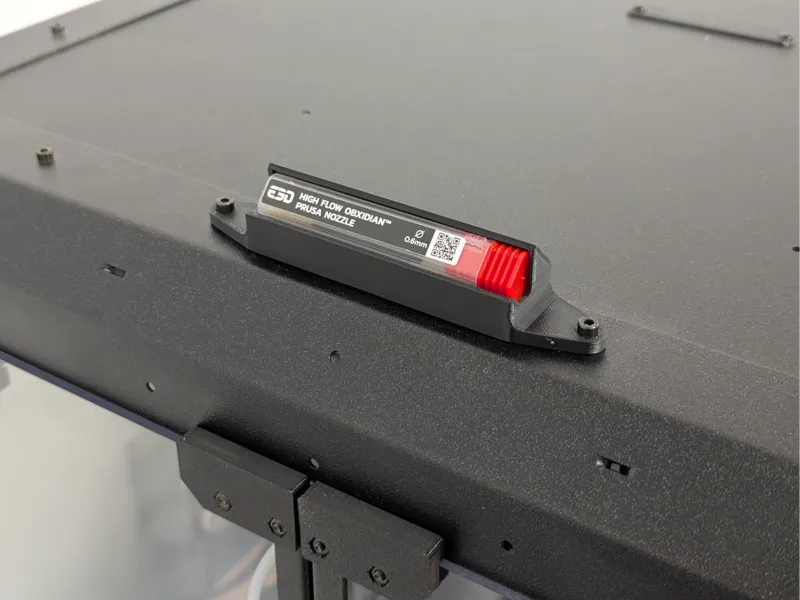Nozzle Holder / Identifier for Prusa Enclosure