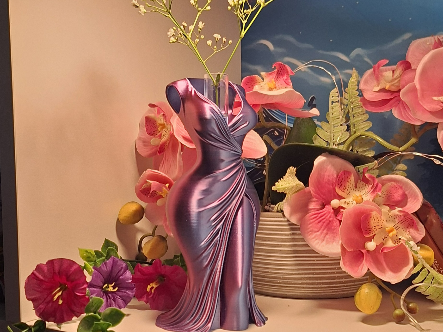Draped Vase – stylische Skulptur