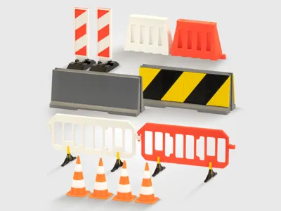 Construction diorama elements – bundle 1:14