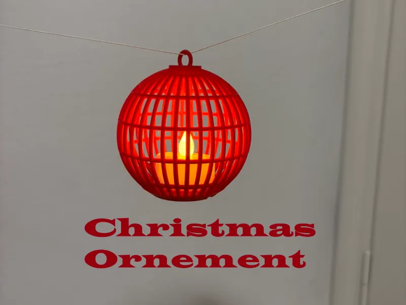 Christmas Ornament Candle Holder