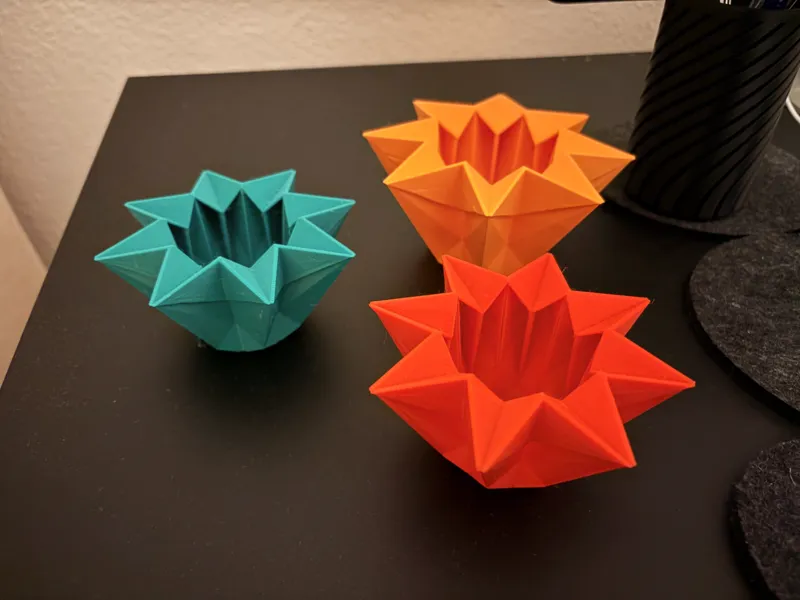 Origami Star Tea Light Holder