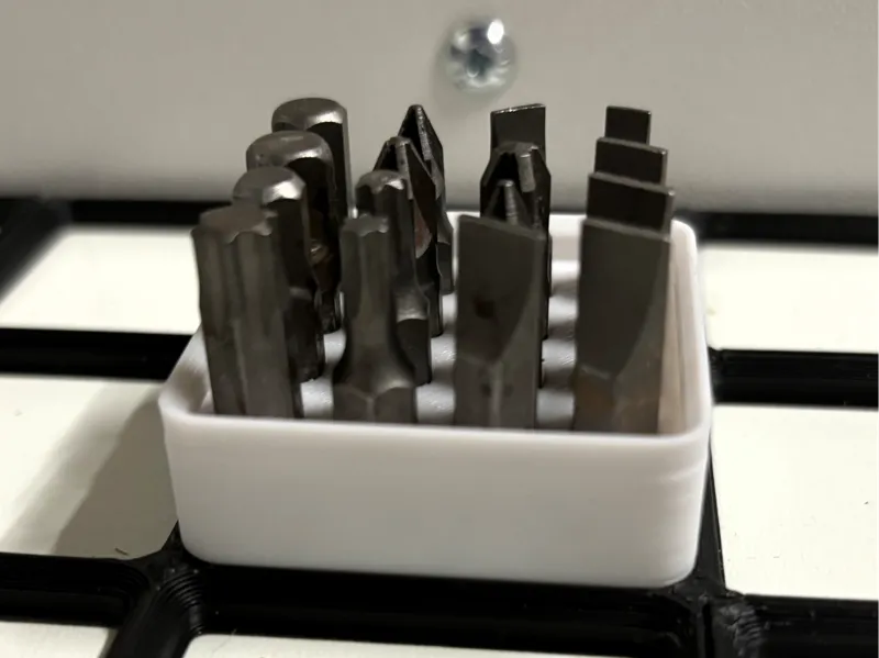 Gridfinity short hex bits 1x1x2
