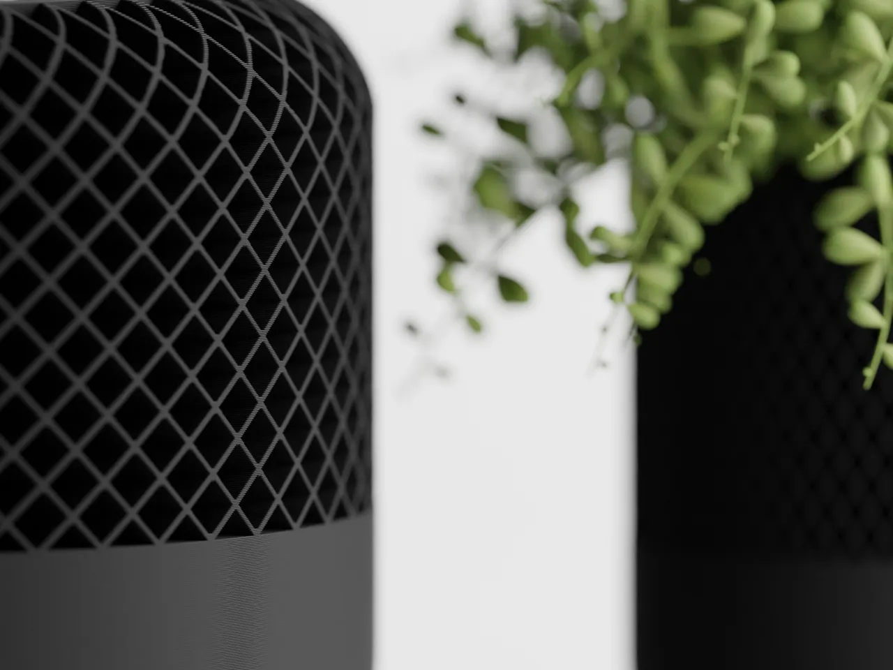 Modern Apple Home Pod Style Plant Pot Vases view 2