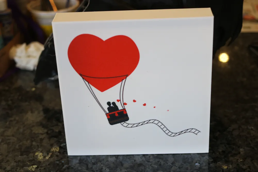 HEART BALLON VALENTINE LIGHT BOX by simplybabette - MakerWorld