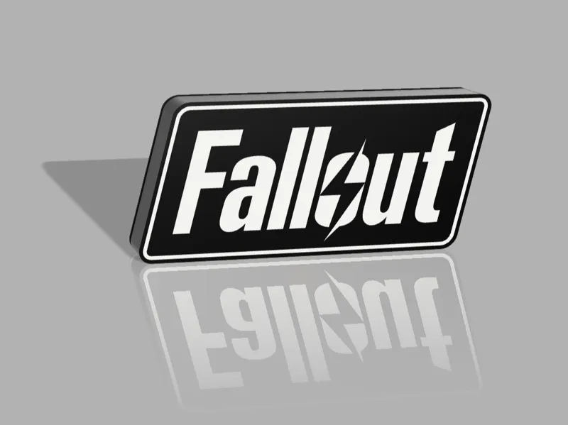 Fallout Logo Light Box