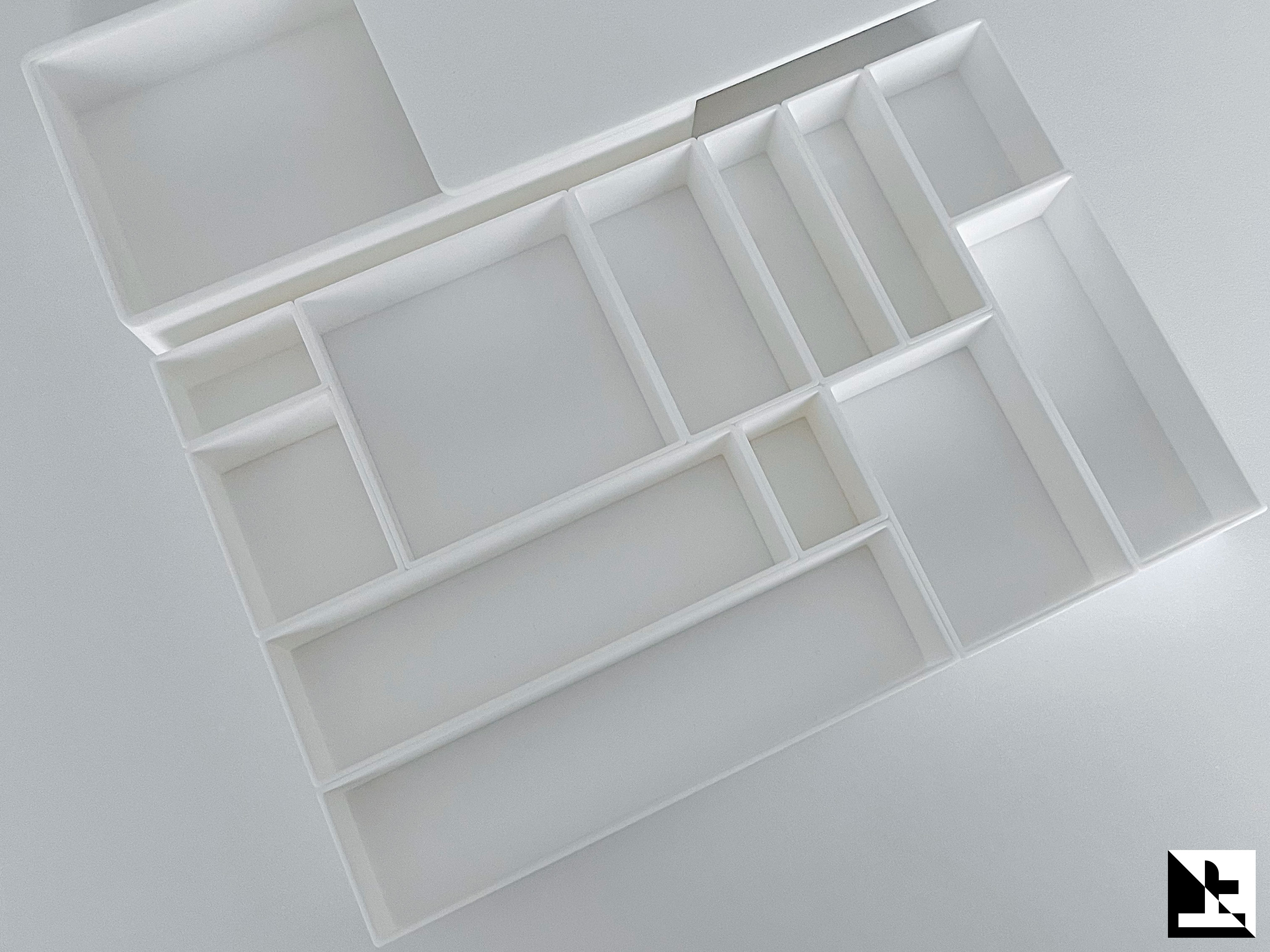 Miniatura 2 do modelo 3D Puzzle收纳盒︎︎-无五金️/无装配/带锁扣❖超多组合︎❖高自由度
