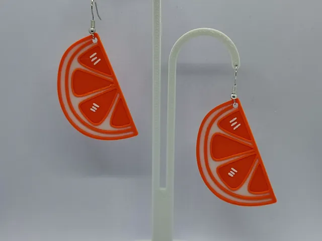 Pendientes naranja