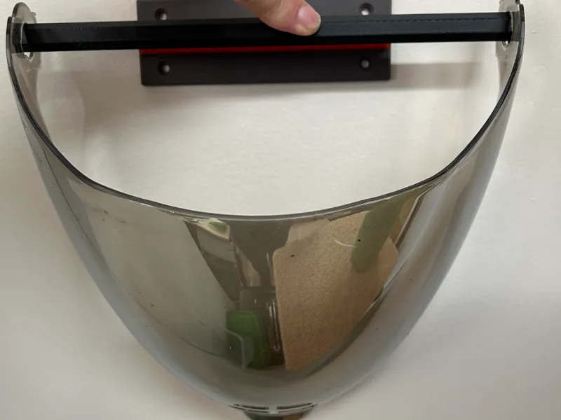 Motorcycle Helmet Face Shield Wall Hanger