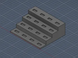 Minifigure Display 1x2 Tile