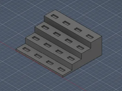 Minifigure Display 1x2 Tile