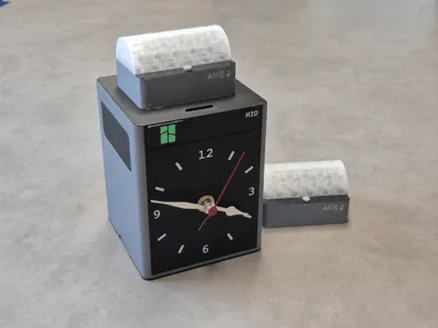Bambu Lab H2D Clock with AMS 2 Desk Clock H2D Model Clock