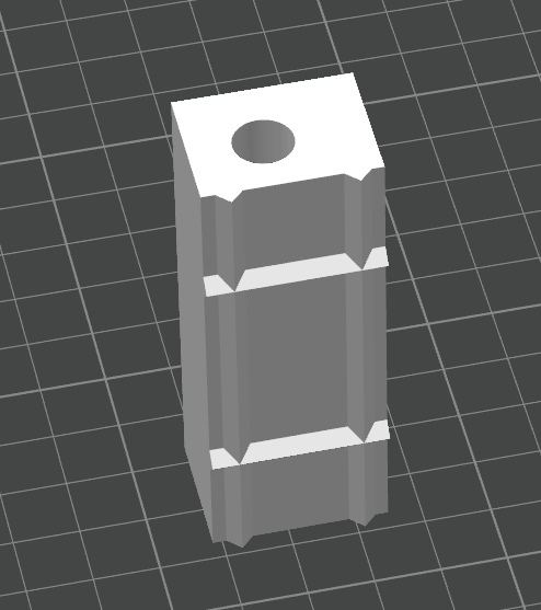 Miniatura 2 do modelo 3D 小方摄像机封箱管上支架