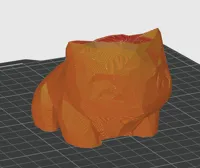 Pot de fleurs Bulbizarre low poly (Pokémon) — photo 3