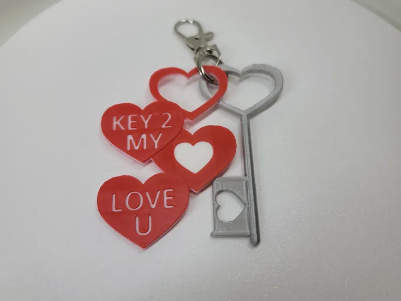 Key 2 My Heart Keychain