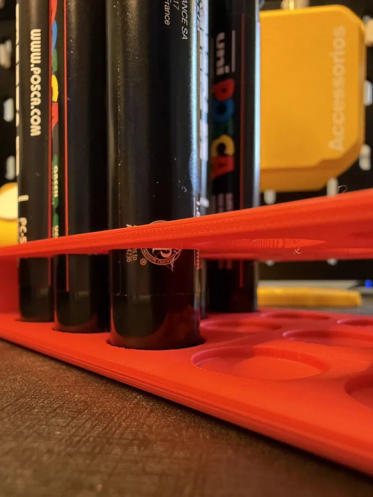 POSCA Marker Organizer – 15-Slot Desk Stand - Free 3D Print Model ...