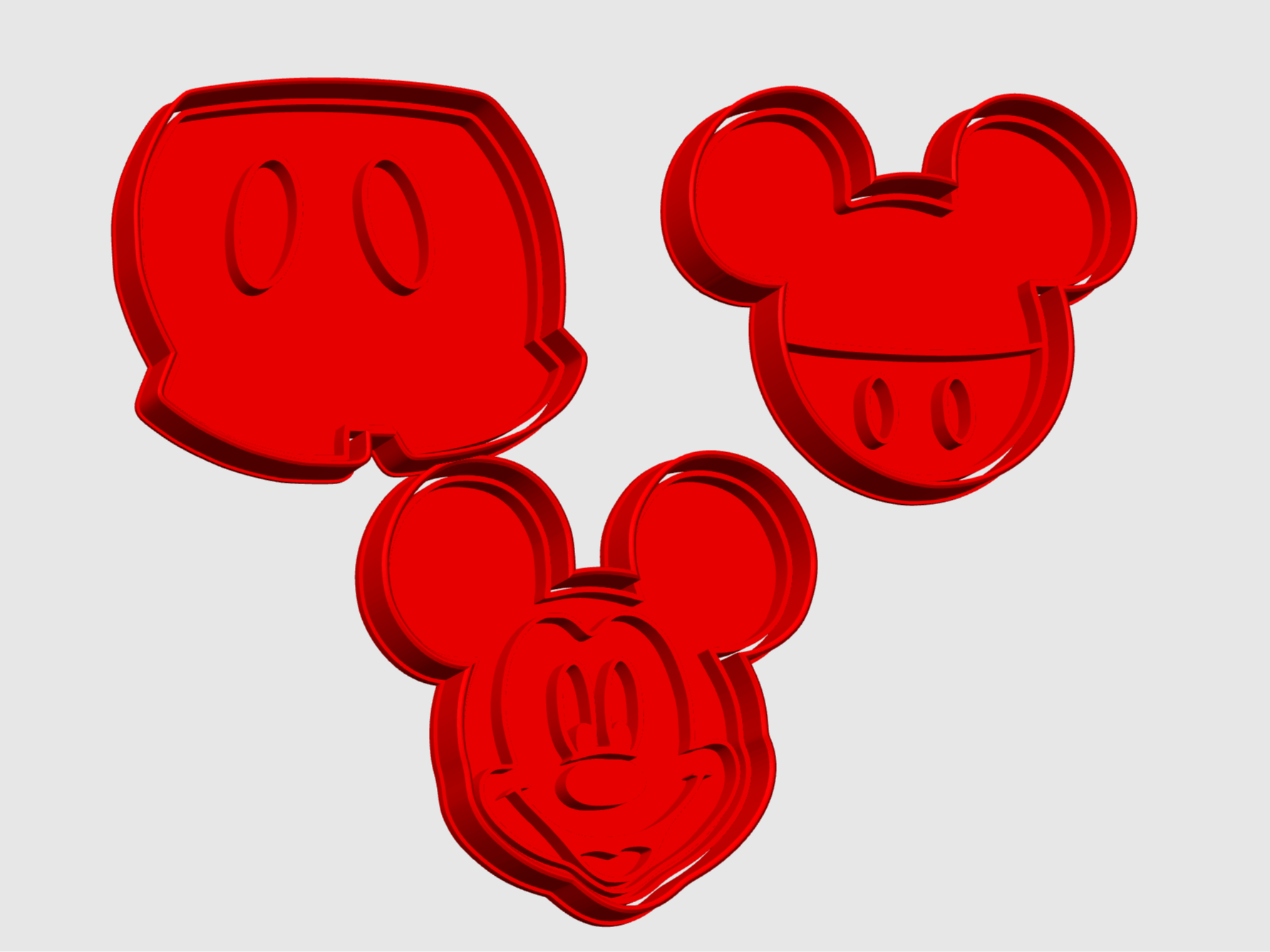 Cortantes de galletitas Mickey Mouse - Varios