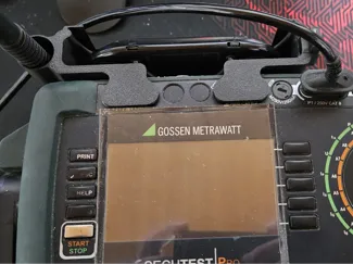 Halterung Tastatur/Sonde Gossen Metrawatt Secutest