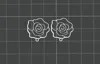 rose=ootline-earring
