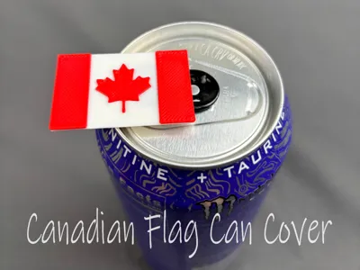 Canadian Flag Soda Can Cover
