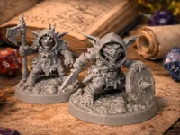 Duo de gobelins — figurines de jeu de plateau — photo 1