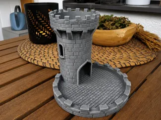 Castle Tower Dice Tower – Medieval Dice Roller
