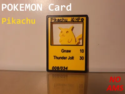 Pokemon Card Pikachu print